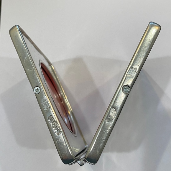 Vintage, hinged, double pewter frame, most likely 
 from the brand Pierre Deux. - Picture 5 of 7